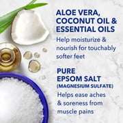 Dr Teals Softening Foot Scrub with Pure Epsom Salt, Aloe & Coconut Oil, 6 oz