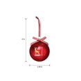 thumbnail image 4 of Rae Dunn Christmas Ornaments - Set of 12 Glass Balls with Cute Holiday Designs - 60mm / 2.36 Inch Hanging Decorations for Xmas Tree, 4 of 4