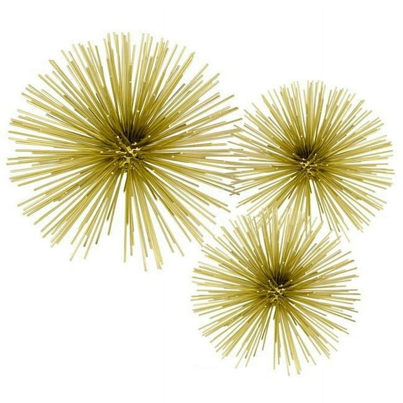 10 x 10 x 10 in. Pilluelo Urchin Large Antique Gold Sphere