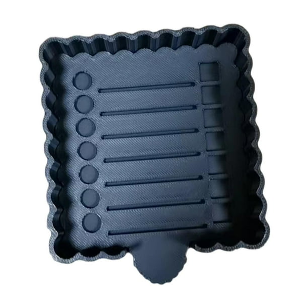 Porta notas adhesivas con organizador de plantillas Porta bloc de notas autoadhesivo para oficina Negro