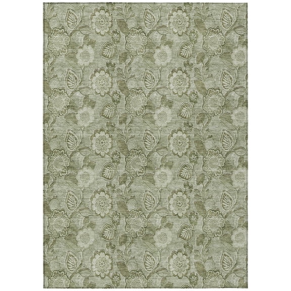 Dalyn Rugs Machine Washable Indoor/Outdoor Chantille Aloe 10' x 14' Rug