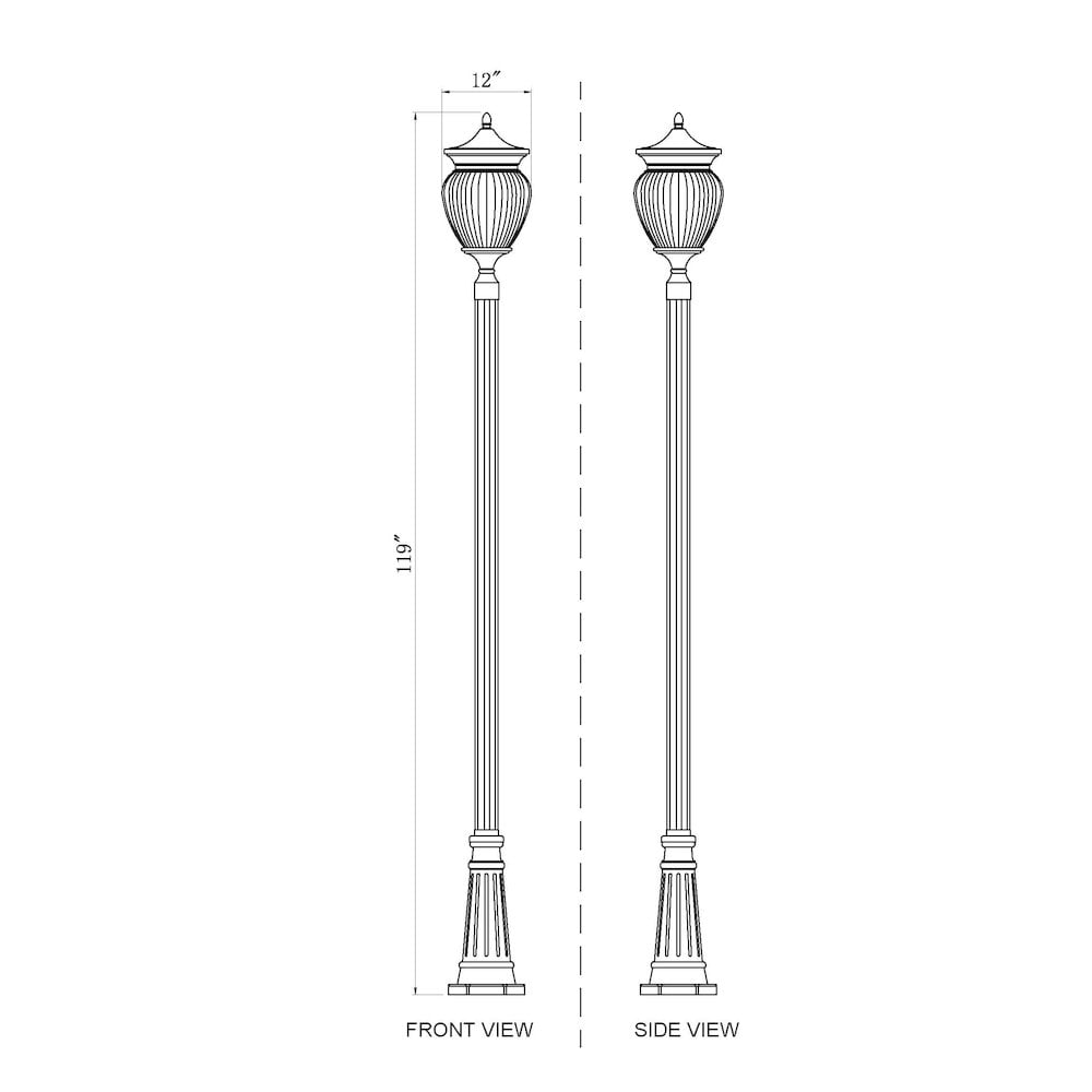 Z-Lite 4 Light Outdoor Post Mounted Fixture