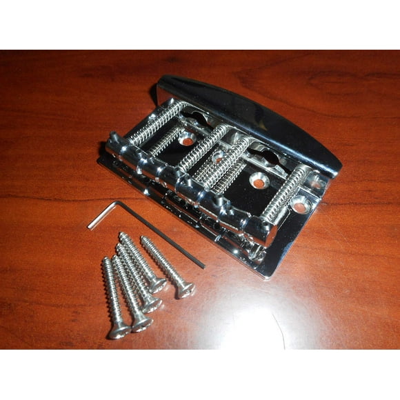 Hipshot 4-String Vintage Bass Bridge, Stainless Steel - .787" String Spacing
