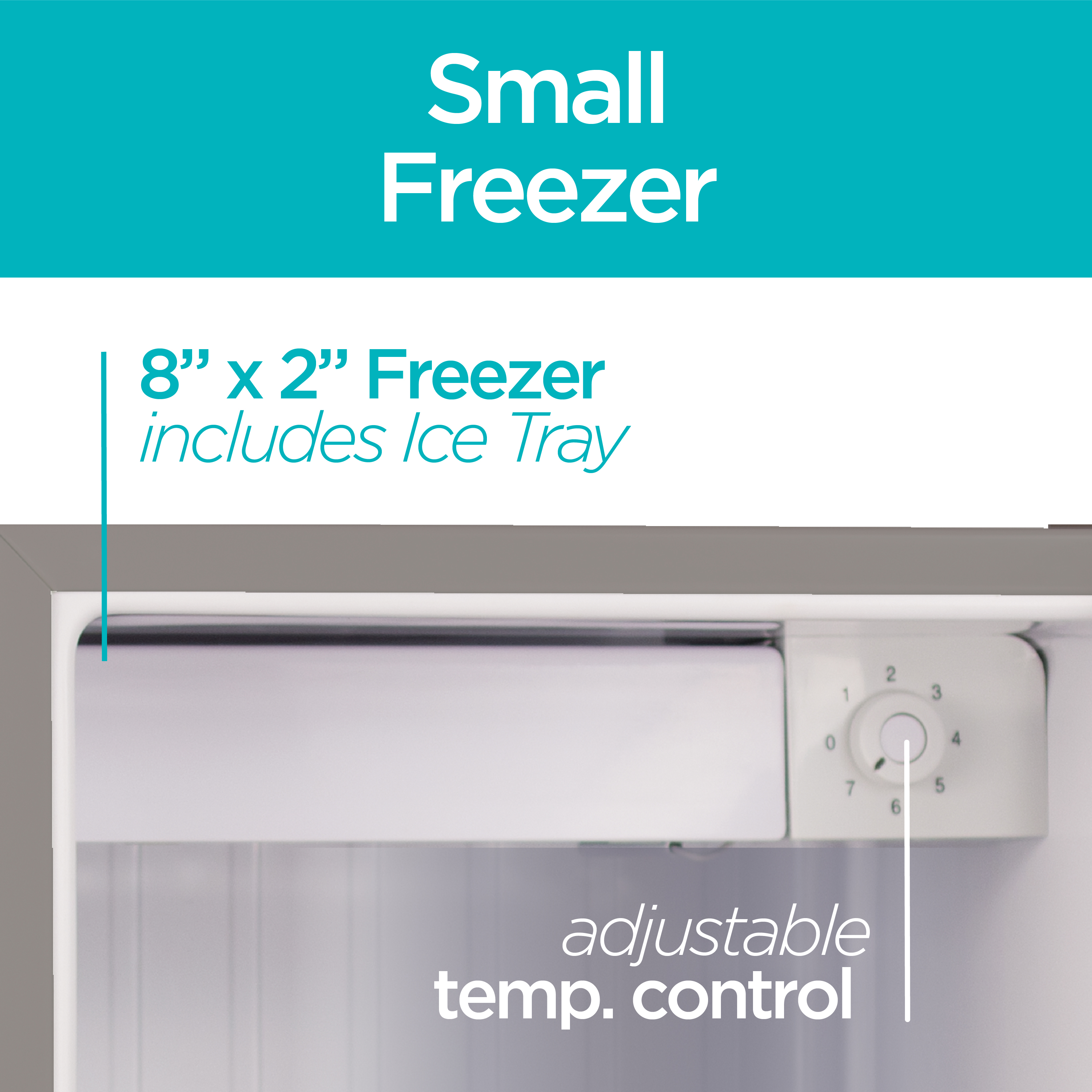 BLACK+DECKER BCRK17V Compact Refrigerator Energy Star Single Door Mini Fridge with Freezer, 1.7 cu. ft., Silver - image 4 of 7