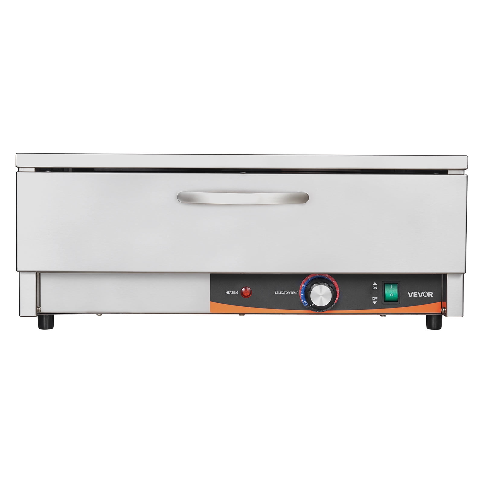 VEVOR Commercial Electric Drawer Warmer, Single-Drawer Stainless Steel Food Warmer, Freestanding Compact Warming Drawer Cabinet, 85°F–185°F Wide Temperature Range, for Restaurant, Hotel & Bakery