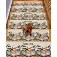 thumbnail image 2 of Gnome Sunflower Stair Treads Non Slip for Steps Bee Retro 10 Pcs Reusable Adhesive Stair Runner Mats for Dogs Elders Carpet Treads Rugs for Staircase 8x30 In, 2 of 7