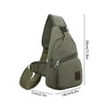 thumbnail image 5 of VWRXBZ Crossbody Bag, Thickened Zipper Outdoor Canvas Chest Bag New Men's Chest Bag Hiking Backpack Multipurpose Crossbody Chest Bag Messenger Bag Men's and Women's Chest Bag, 5 of 5