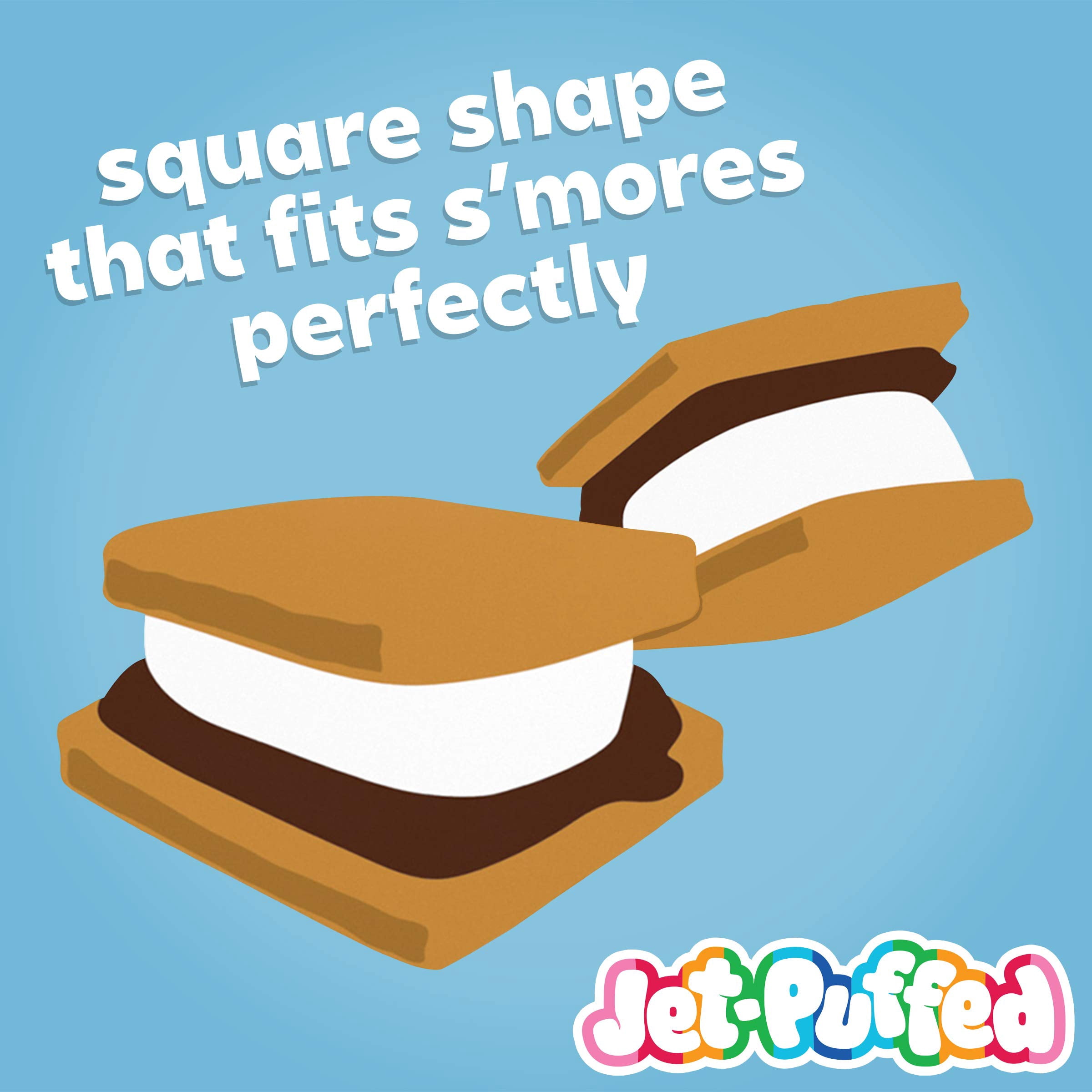 (10 pack) Jet-Puffed S'more Vanilla Marshmallows, 21 oz Bag