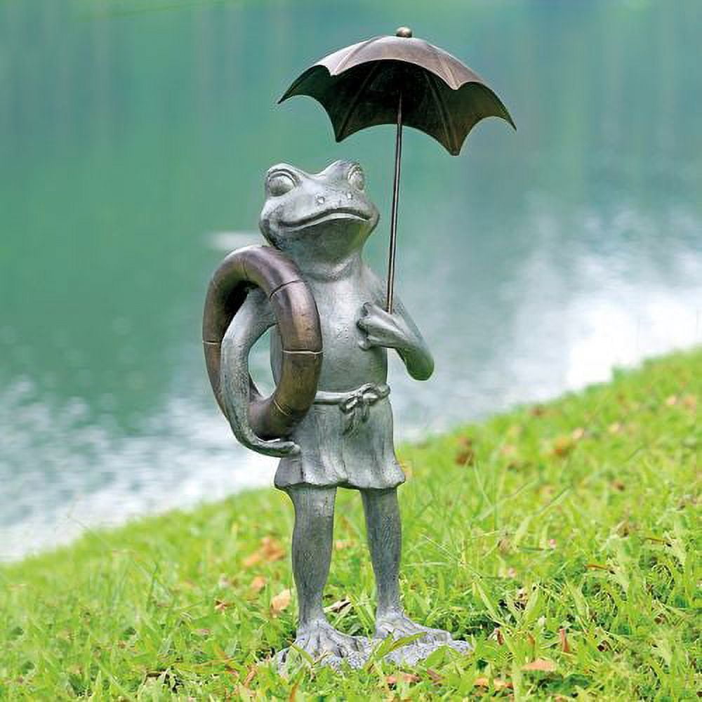 SPI Home 34880 Pool Partner Frog Garden Sculpture - 24.50 x 12.50 x 8.50 in.
