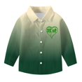 thumbnail image 4 of Shirts for Boys Fashion Gradient Graphic Long Sleeve Button Down Shirt Kids Clothes Boys Size 3-16, 4 of 7