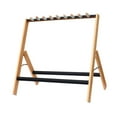 thumbnail image 2 of Yinanstore Guitar Stand for Multiple Guitar Rack,Foldable,Portable,Display Rack Guitar Holder,Wooden for Electric Acoustic,Guitars, Bass hold 5 Guitar, 2 of 8