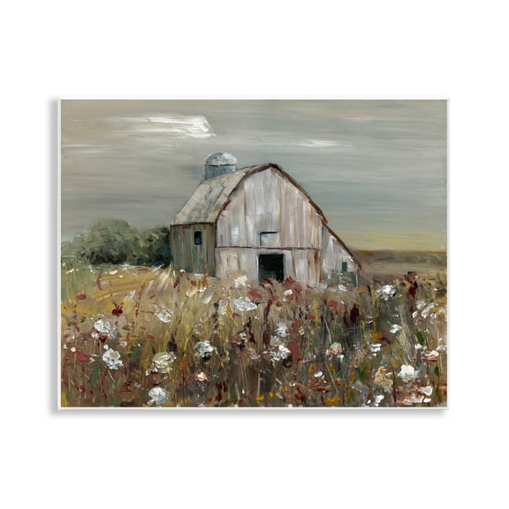 Stupell Industries Natural Farm Landscape Landscape & Nature Painting Unframed Art Print Wall Art, 14 x 11