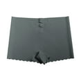 thumbnail image 4 of Rigardu Hot Sale!! Seamless Shaping Boyshorts Panties for Women Slip Shorts Under Dress Shapewear Shorts Tummy Control Underwear Briefs Female Non Pants Female Ice Silk Buttocks Lady Grey S, 4 of 4