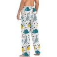 thumbnail image 6 of FREEAMG Scandinavian Dinosaurs Pajama Pants for Men, Men's Separate Bottoms, Comfortable Sleep Lounge Pj Pants, 6 of 7
