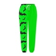 thumbnail image 4 of LUOGENLI Pantalon Décontracté pour Femme Pantalon Décontracté à Imprimé de Dessins Animés pour Dame Pantalon Décontracté pour Femmes 36X29 Extensible Pantalon Décontracté pour Femmes 36X29 Vert TG, 4 of 4