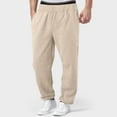 thumbnail image 2 of NIEWTR Men's Lightweight Hiking Pants Quick Dry Running Pants with Zipper Pockets Open Bottom Sweatpants Workout (XL,Z01-Beige), 2 of 9