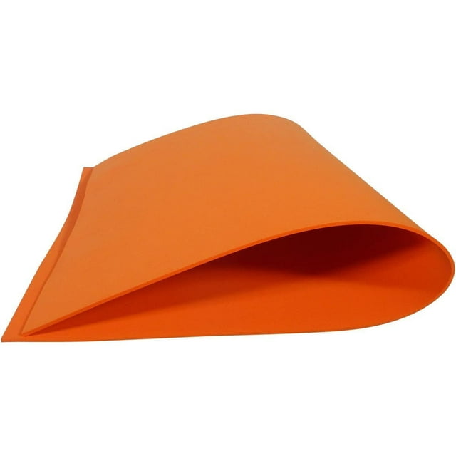 Mousse Gonflée Brodée 3D, Épaisseur 3 mm. 67 cm x 49 cm (Orange)