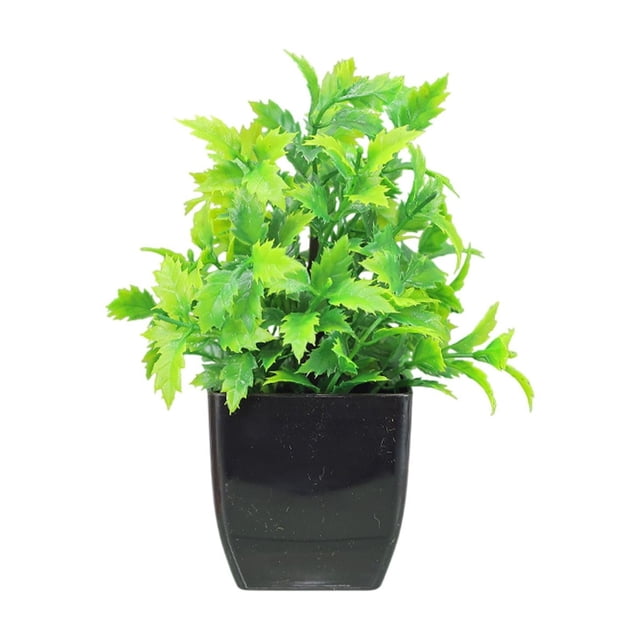 Ramo de flores artificiales de plástico en maceta, decorativo para interiores, ideal para el hogar, el mueble de TV, la sala de estar, la oficina o el escritorio.