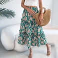 thumbnail image 4 of Haivin Ladies' fashionable and casual spring/summer floral mid calf skirt, 4 of 8