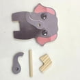 thumbnail image 3 of Estante De Gafas Estante para gafas de animales, soporte de madera para gafas, decoración de escritorio para el hogar y la oficina (B) Wdftyju Libre de BPA, 3 of 4