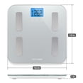 thumbnail image 5 of Greater Goods AppSync Scale for Body Weight, Scale with BMI, Body Fat, Muscle Mass, High-Precision, Backlit Display, 400 lb Capacity, Silver, 5 of 7
