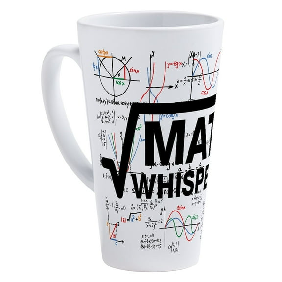CafePress - Math Whisperer - 17 Ounce Ceramic Latte Mug