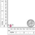 thumbnail image 6 of Gem Stone King PLAT-900 Platinum Fancy Pink Zirconia Engagement Ring for Women | 1.21 Cttw | Oval 8X6MM | Gemstone Birthstone | Size 6, 6 of 6