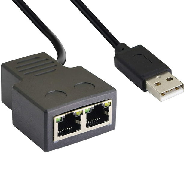Adaptateur de réseau Ethernet RJ45 à double port RJ45