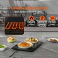 thumbnail image 2 of KFFKFF Electric Food Buffet Server 100W Glass Warming Tray 16.5" x 11", 2 of 9