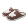 thumbnail image 1 of Kalauyu Slippers for Women and Men Slippers Indoor Bedroom Fluffy Warm Fleece Slippers Winter Soft Cozy Home Non-Slip Soft Plush Slip-on House Shoes, 1 of 9