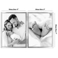 thumbnail image 3 of Americanflat 5x7 Hinge Frame with Shatter-Resistant Glass Hinged Metal Modern Displays Two Photos - Silver, 3 of 9