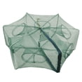 thumbnail image 3 of Red de pesca plegable portátil para peces, camarones, cangrejos, cangrejos, trampa de malla fundida, automática, fácil de usar, jaula hexagonal de 6 agujeros, cangrejo, peces y camarones, 3 of 3