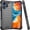 Gray, variant on TJS Phone Case for TCL NXTPAPER 70 Pro, Tough Lined Design Hybrid Shockproof Protection Cover (Black)