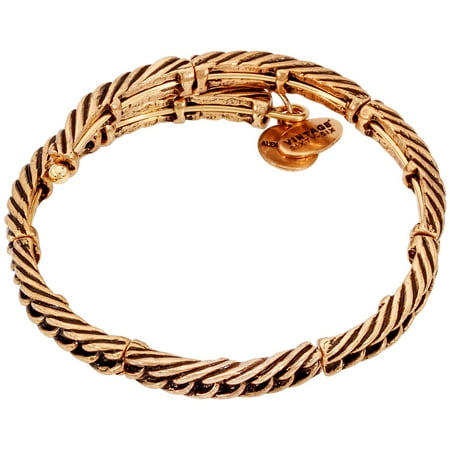 Alex And Ani Eve Wrap Rafaelian Gold Finish Bangle Bracelet V16W47RG