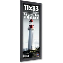 11x33 Frame Black Passaggi Solid Wood Picture Frame Width 1.5 Inches | Interior Depth 0.5 Inches |