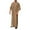 Khaki, variant on WREESH Mens Arab Muslim Middle Eastern Robe Loosed Long Sleeve Pullover Standing Neck Pocket Casual Robe Black
