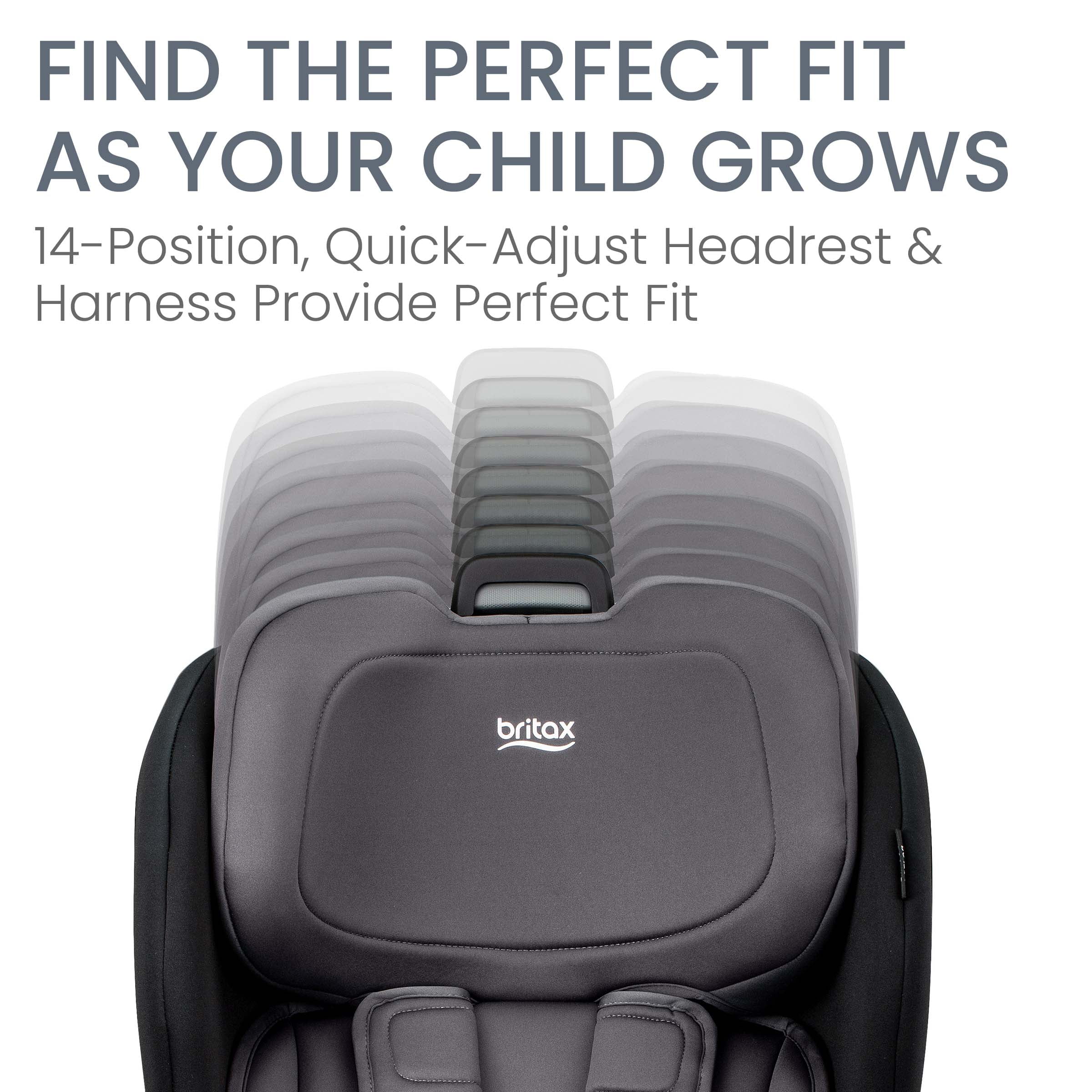 Britax Poplar Convertible Car Seat, 2-in-1 Car Seat with Slim 17-Inch Design, ClickTight Technology, Stone Onyx