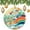 pattern-3, variant on Christmas Ornament Abstract Orange, Pink And Green Marbled Tile Double Sided Porcelain 3 Inch Marble Texture Christmas Tree Hanging Accessories Merry Xmas for Family & Friends