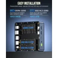 thumbnail image 4 of Mini PC GMKtec M5 Plus Ryzen 7 5825U con Windows 11 Pro DDR4 16 GB/32 GB 512 GB Nvme SSD WIFI6 BT5.2 Computadora de escritorio para gamers, 4 of 4