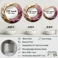 thumbnail image 4 of Designart "Luxurious Gold & Pink Pottery Spirals" Abstract Spirals Gold Large Round Mirror - Round Office Mirror Wall Decor - Modern Round Printed Mirror - 29" x 29", 4 of 6