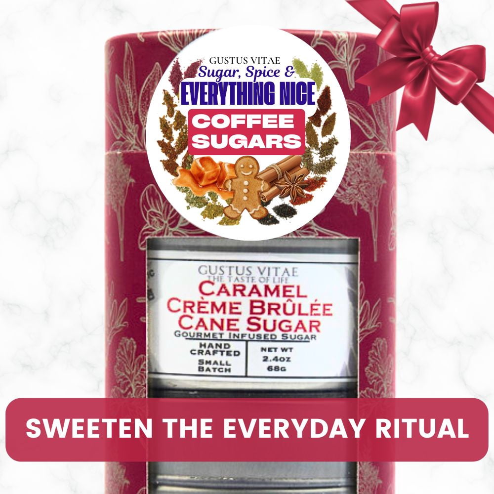 Coffee Sugars: Sugar, Spice & Everything Nice | Gift Pack Set of 3  | Gustus Vitae
