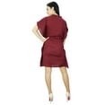 thumbnail image 4 of Bimba Women Plain Kaftan Dress Beach Cover Up Cotton Solid Caftan, 4 of 4