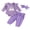 Purple Dots, variant on RUINIXCW Newborn Baby Girl Halloween Outfit Infant Girls Fall Winter Clothes Pumpkin Embroidery Long Sleeve Romper with Plaid Pants Headband Set