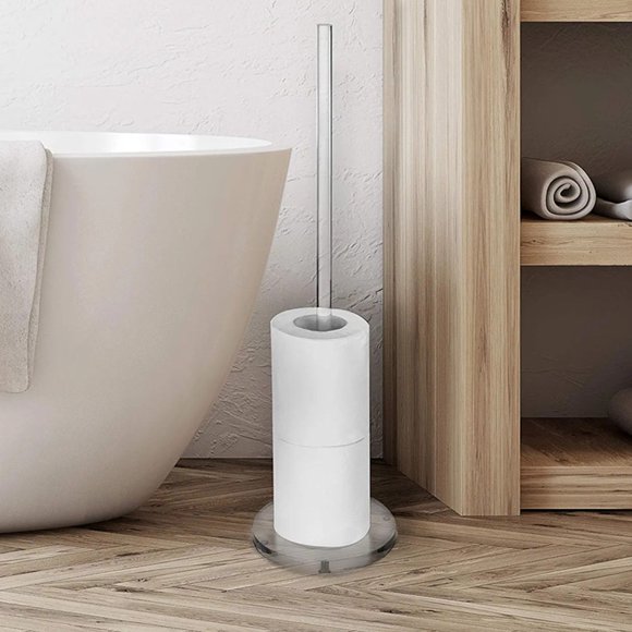 SKISUNO Soporte Para Papel Higiénico De Acrílico Con Base Estable Para Y Cocina