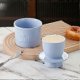 thumbnail image 2 of Ceramics Butter Crock with Lid French Butter Dish Keeper Counter Spreadable Soft Butter Container Storage Jar with Water Line Kitchen Supplies, 2 of 5