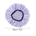 thumbnail image 2 of Gorro de Ducha Sólido Durable para Mujeres de Unique Bargains para Baño, Vacaciones, Hotel, Viaje, Satinado EVA Color Púrpura Claro, 2 of 3
