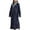 Navy, variant on AOOCHASLIY Bath Robes for Women Clothes Plush Robes Winter Warm Nightgown Couple Bathrobe Autumn and Winter Nightgown