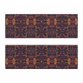 thumbnail image 2 of Ethnic Bench Cushion Set of 2, Hand Drawn Image with Oriental Rainbow Colored Floral Swirls Glass Pattern Image, Standard Size Foam Pad and Decorative Cover, Multicolor, by Ambesonne, 2 of 4