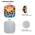thumbnail image 4 of Kuiaobaty Automotive Windshield Sunshades Keep Car Interior Cool Auto Front Window UV Protection Sun Shield Cover 2 Pcs Sunset Glow Vortex Palm Coconut Tree for Mini SUVs Small Sedans, 4 of 6