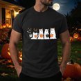thumbnail image 2 of TOWED22 Halloween Short Sleeve T-Shirts for Men Fashion Summer Print Tops Round Neck Breathable Tees Plus Size(H149-Black,M), 2 of 6